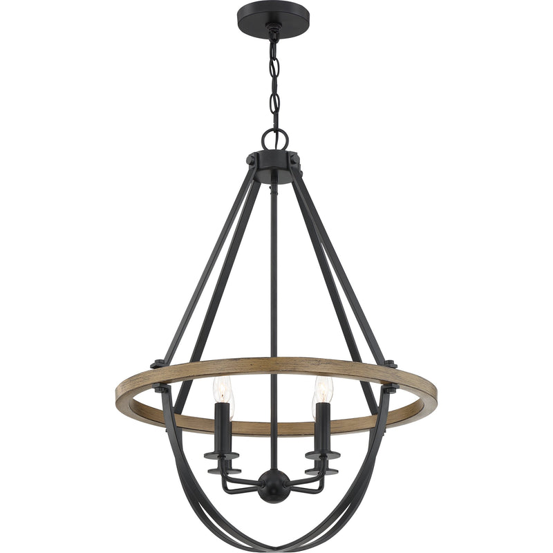 Bartlett - Pendant 4 light earth black - BRL2823EK