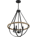 Bartlett - Pendant 4 light earth black - BRL2823EK
