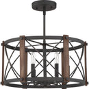 Baron - Semi flush mount 6 light marcado black - BRO1720MK