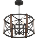 Baron - Semi flush mount 6 light marcado black - BRO1720MK