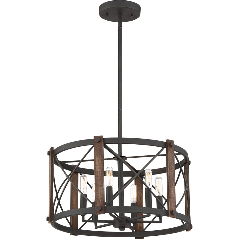 Baron - Pendant 6 light marcado black - BRO2820MK