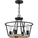 Brockton - Pendant 4 light grey ash - BRT2817GK