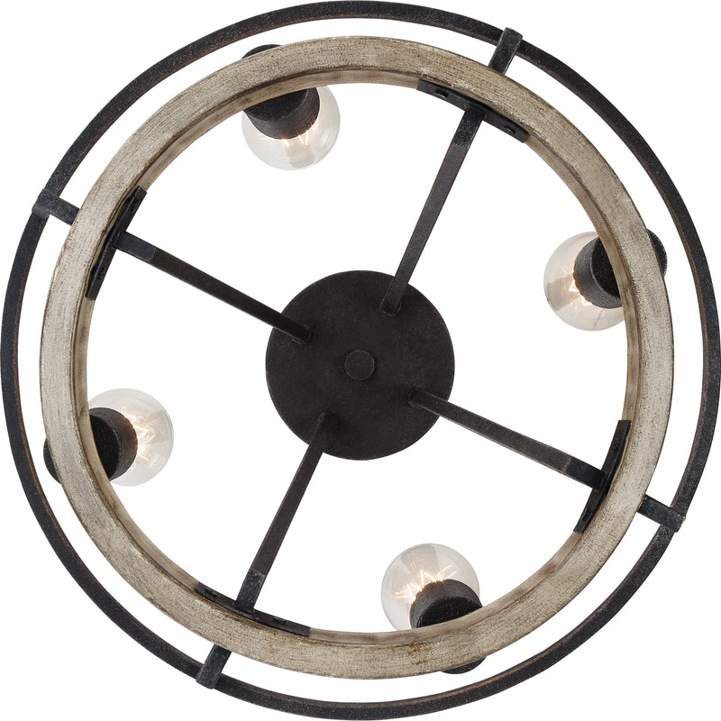 Brockton - Pendant 4 light grey ash - BRT2817GK