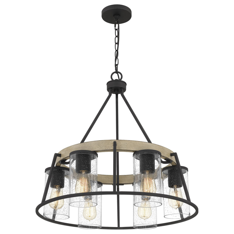 Brockton - Chandelier 6 lgt grey ash - BRT3525GK