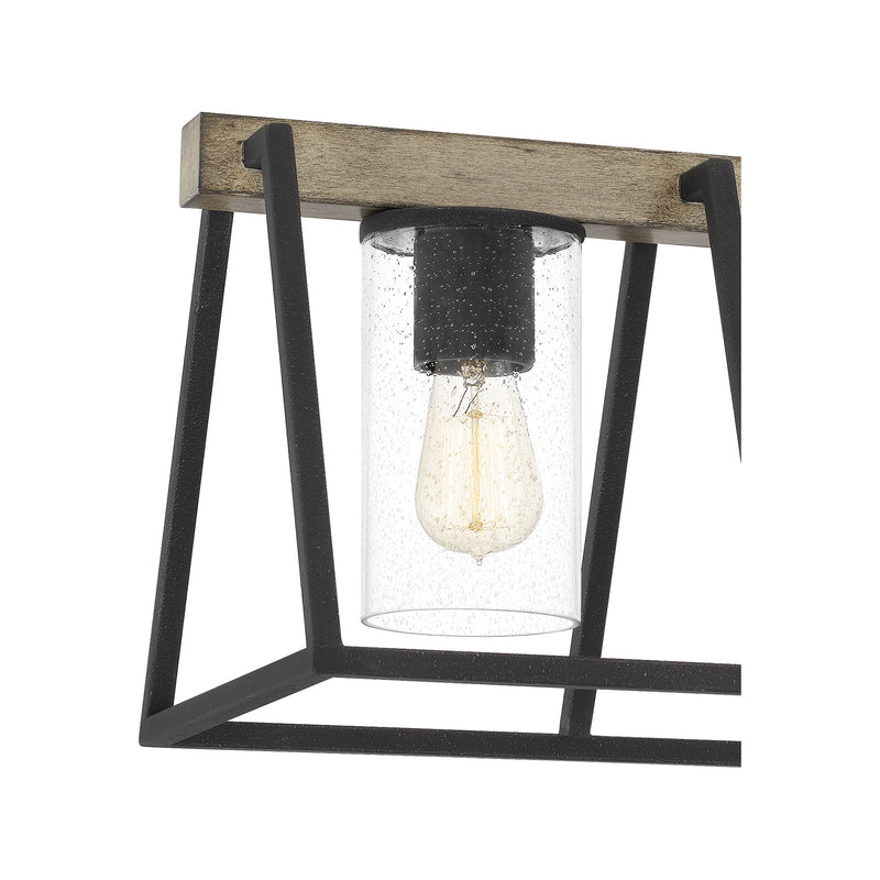 Brockton - Linear chandelier 5 lgt grey ash - BRT3542GK