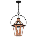 Burdett - Pendant 2 lights aged copper - BURD2816AC