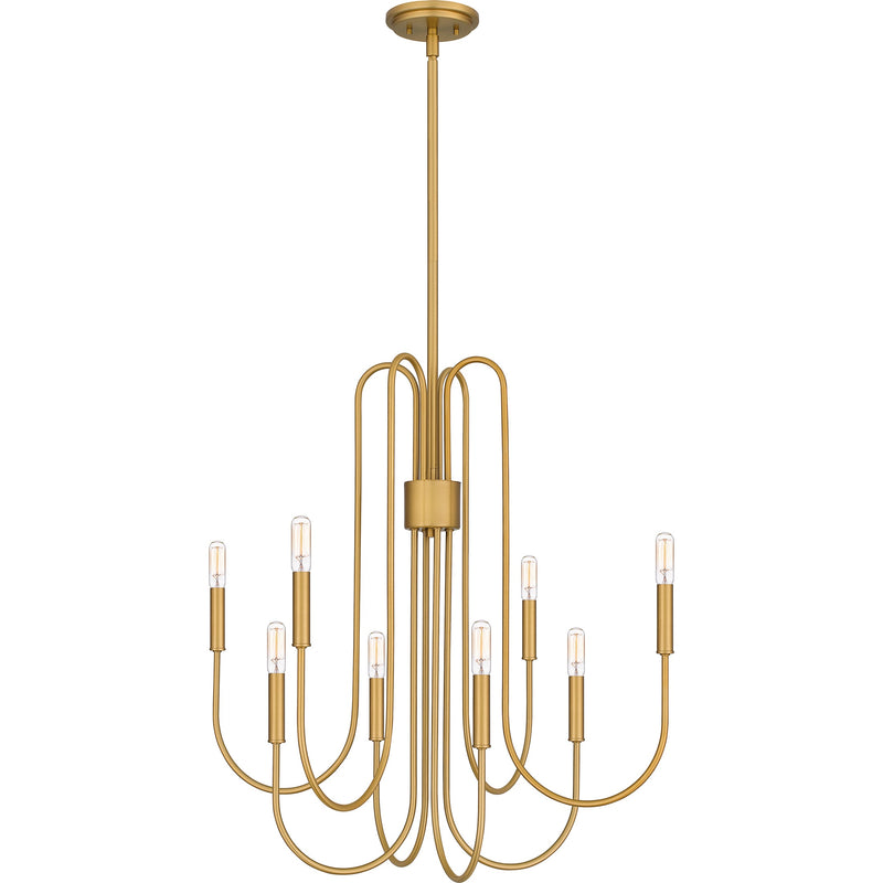 cbr5028bws - chandelier Brushed Weathered Brass - www.donslighthouse.ca