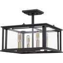 Citadel - Semi- flush mount 4 light earth black - CDL1714EK