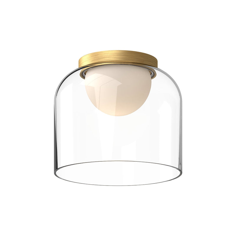 fm52508-bg-cl - flush mount Brushed Gold/Clear Glass - www.donslighthouse.ca