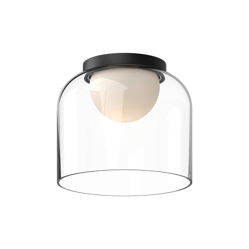 fm52508-bk-cl - flush mount Black/Clear Glass - www.donslighthouse.ca