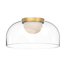 fm52512-bg-cl - flush mount Brushed Gold/Clear Glass - www.donslighthouse.ca