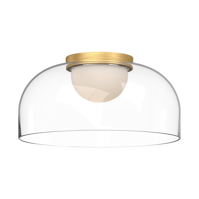 fm52512-bg-cl - flush mount Brushed Gold/Clear Glass - www.donslighthouse.ca