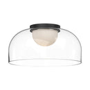 fm52512-bk-cl - flush mount Black/Clear Glass - www.donslighthouse.ca
