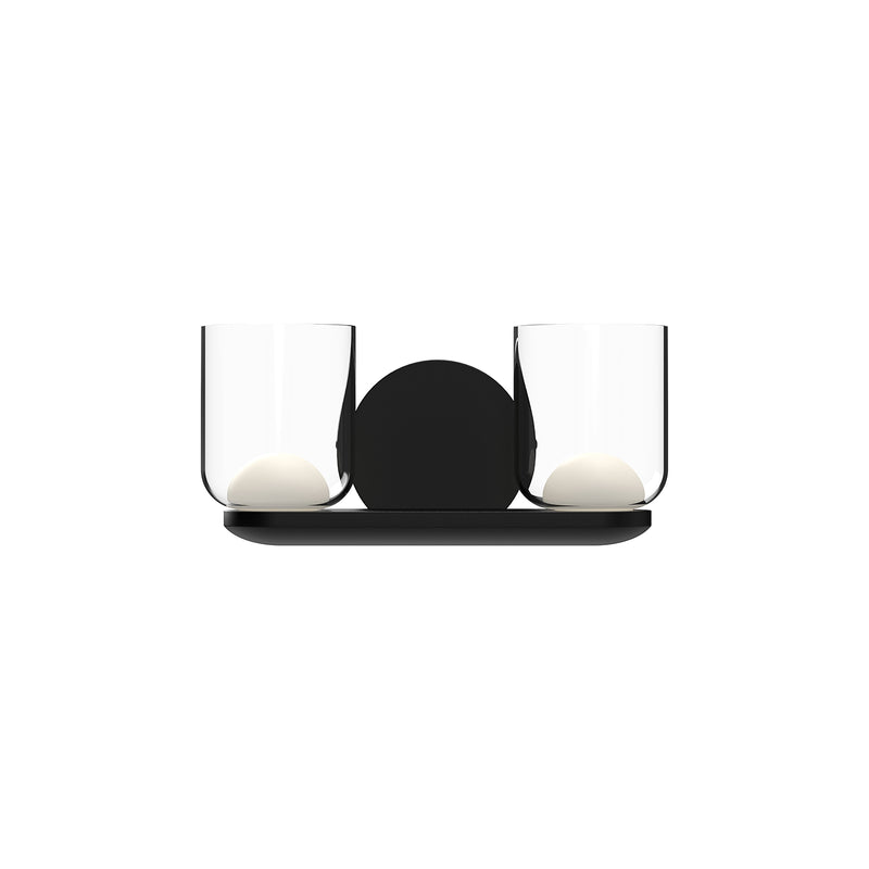 Cedar - vanity 2 light - VL52512-BK/CL