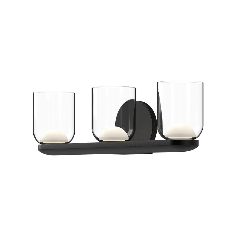 vl52520-bk-cl - vanity 3 light Black/Clear Glass - www.donslighthouse.ca