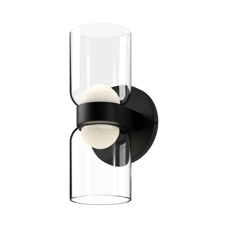 ws52511-bk-cl - wall light Black/Clear Glass - www.donslighthouse.ca