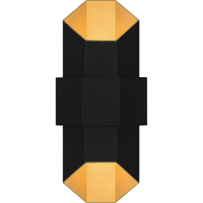chs8307mbkg - outdoor wall Matte Black Gold - www.donslighthouse.ca