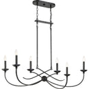 cll638ok - linear chandelier Old Black Finish - www.donslighthouse.ca