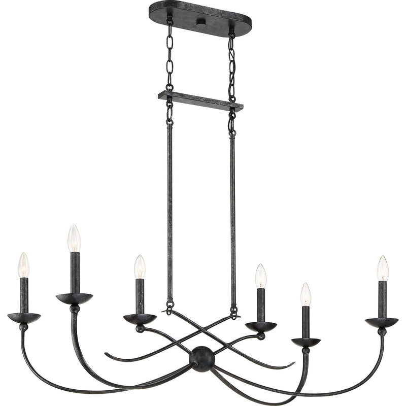 cll638ok - linear chandelier Old Black Finish - www.donslighthouse.ca