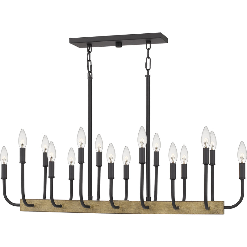 cod139mbk - linear chandelier Matte Black - www.donslighthouse.ca