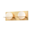 dvp0922vbr-op - vanity 2 light Venetian Brass with Half Opal Glass - www.donslighthouse.ca
