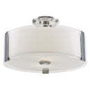dvp14511ch-ssop - semi flush Chrome with Silk Screened Opal Glass - www.donslighthouse.ca