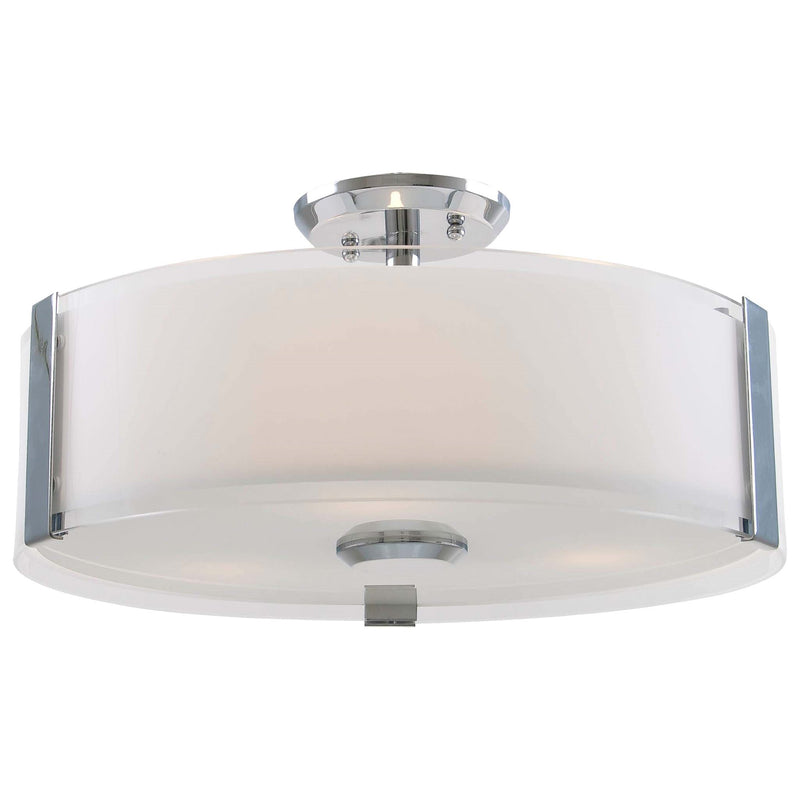 dvp14512ch-ssop - semi flush Chrome with Silk Screened Opal Glass - www.donslighthouse.ca