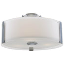 dvp14532ch-ssop - flush mount Chrome with Silk Screened Opal Glass - www.donslighthouse.ca