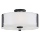dvp14532gr-ssop - flush mount Graphite with Silk Screened Opal Glass - www.donslighthouse.ca