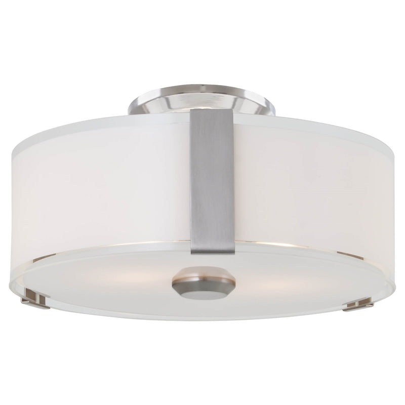 dvp14532sn-ssop - flush mount Satin Nickel with Silk Screened Opal Glass - www.donslighthouse.ca