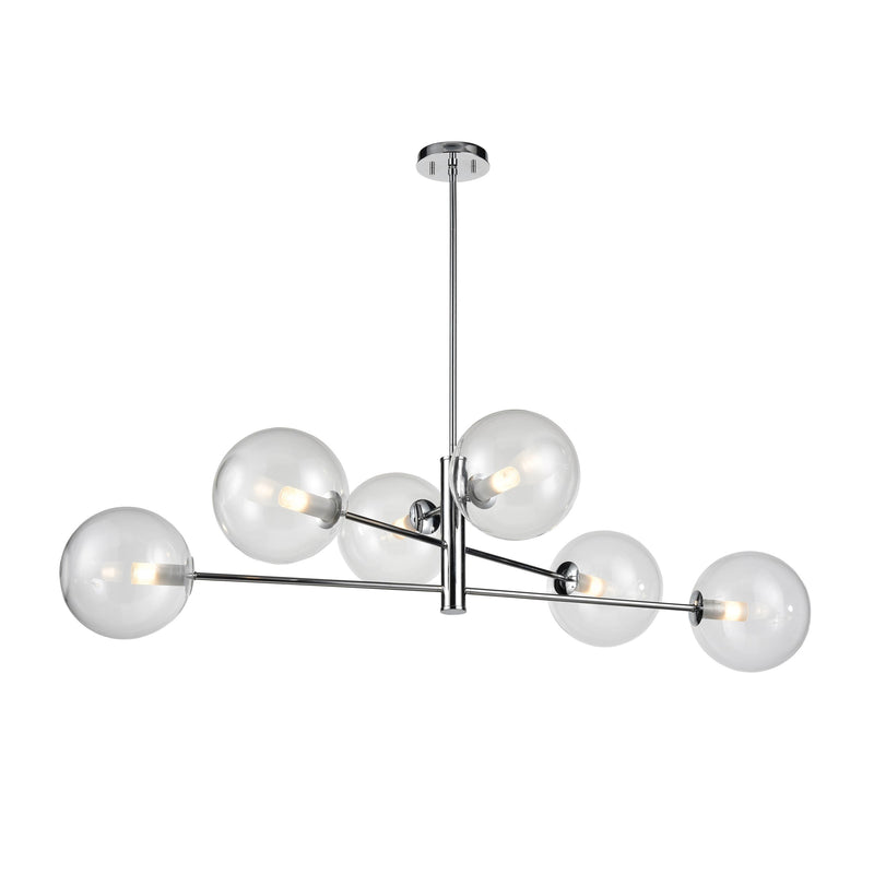 dvp27002ch-cl - linear chandelier Chrome with Clear Glass - www.donslighthouse.ca