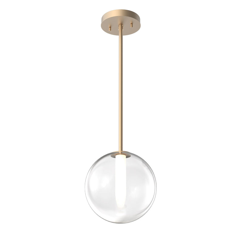 dvp27010vbr-cl - mini pendant Venetian Brass with Clear Glass - www.donslighthouse.ca