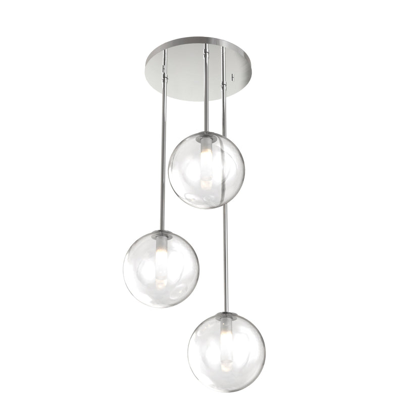 dvp27053ch-cl - multi-light pendant Chrome with Clear Glass - www.donslighthouse.ca