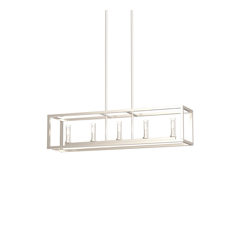 dvp28102mf_bn-cl - linear chandelier Multiple Finishes and Buffed Nickel with Clear Glass - www.donslighthouse.ca