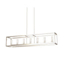 dvp28104mf_bn-cl - linear chandelier Multiple Finishes and Buffed Nickel with Clear Glass - www.donslighthouse.ca