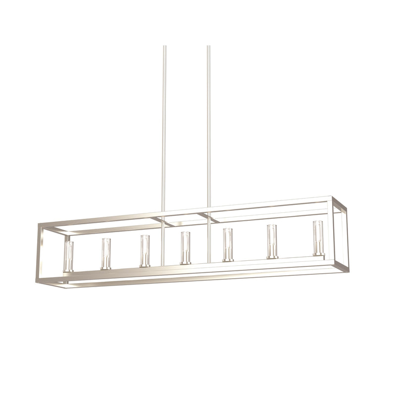 dvp28104mf_bn-cl - linear chandelier Multiple Finishes and Buffed Nickel with Clear Glass - www.donslighthouse.ca