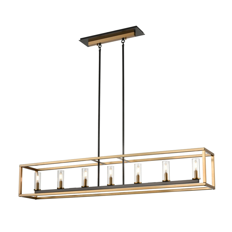 Sambre - linear chandelier - DVP28104MF_BR_GR-CL