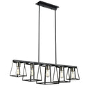 dvp29004mf_eb - linear chandelier Multiple Finishes and Ebony - www.donslighthouse.ca