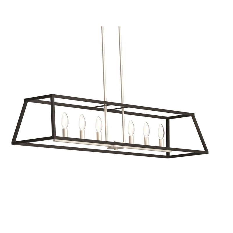 dvp30002sn-gr - linear chandelier Satin Nickel and Graphite - www.donslighthouse.ca