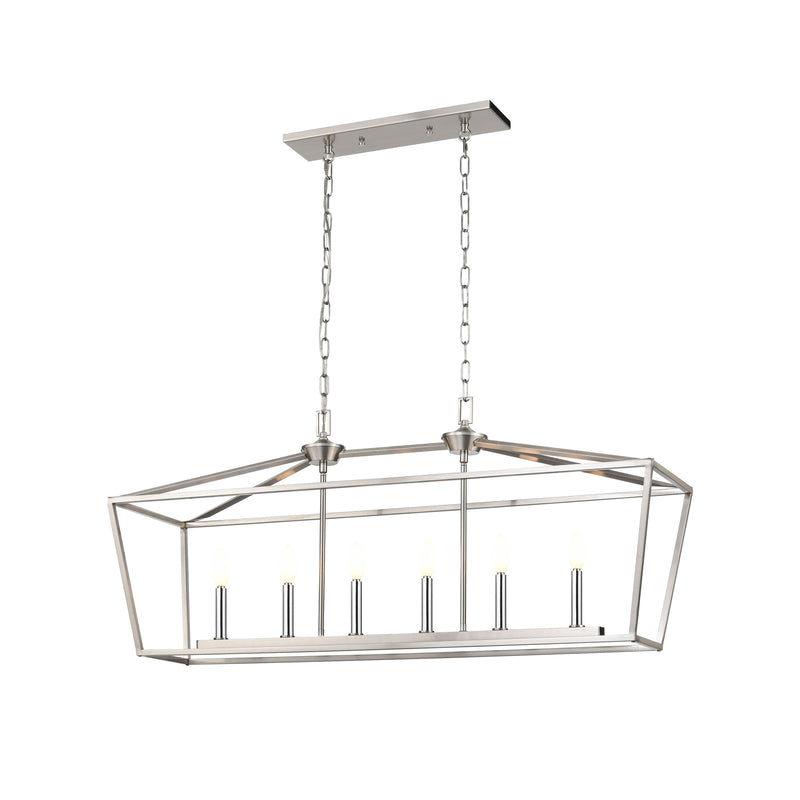 dvp30102mf_sn - linear chandelier Multiple Finishes and Satin Nickel - www.donslighthouse.ca