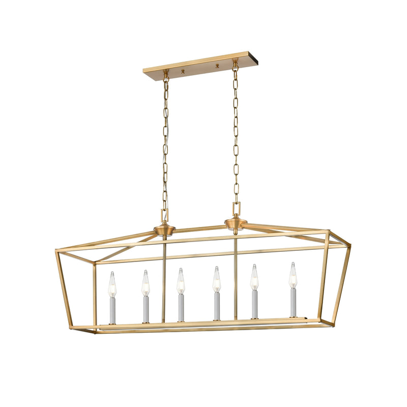 Lundy's Lane - linear chandelier - DVP30102MF_BR