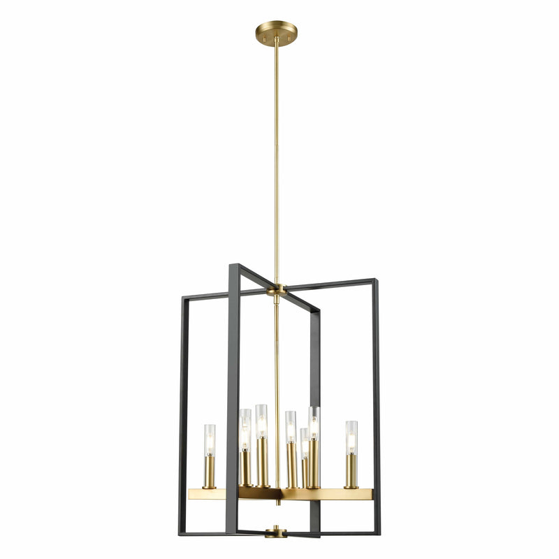 dvp30249vbr-gr-cl - pendant Venetian Brass and Graphite with Clear Glass - www.donslighthouse.ca