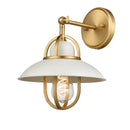 dvp31001mw_vbr - wall light Matte White and Venetian Brass - www.donslighthouse.ca
