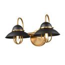 dvp31022gr_vbr - vanity 2 light Graphite and Venetian Brass - www.donslighthouse.ca