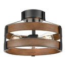 dvp41811gr_iw - semi flush Graphite and Ironwood On Metal - www.donslighthouse.ca
