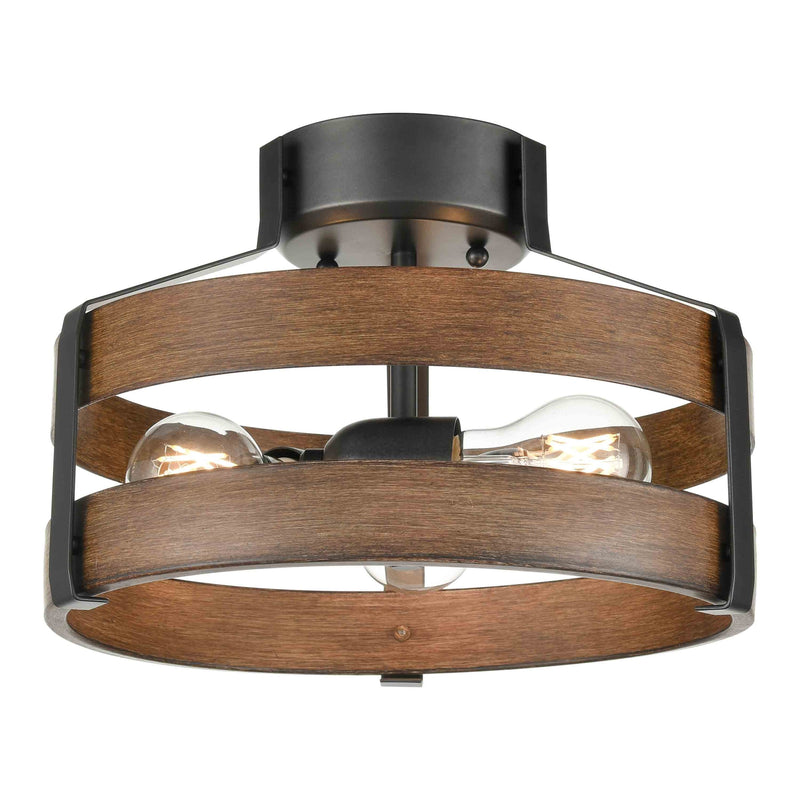 dvp41811gr_iw - semi flush Graphite and Ironwood On Metal - www.donslighthouse.ca