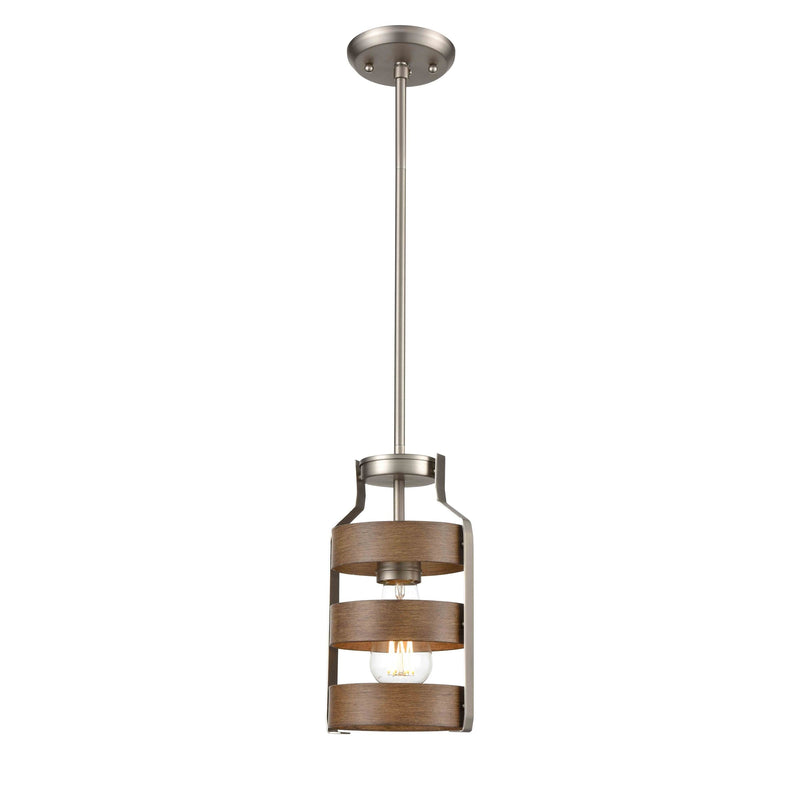 dvp41821bn_baw - mini pendant Buffed Nickel and Barnwood On Metal - www.donslighthouse.ca