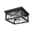 dvp43370bk-cl - outdoor flush Black with Clear Glass - www.donslighthouse.ca