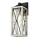 dvp43372bk_biw-cl - outdoor wall Black and Birchwood On Metal with Clear Glass - www.donslighthouse.ca