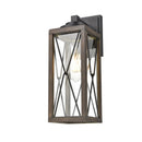 dvp43372bk_iw-cl - outdoor wall Black and Ironwood On Metal with Clear Glass - www.donslighthouse.ca